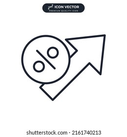 increase icon symbol template for graphic and web design collection logo vector illustration