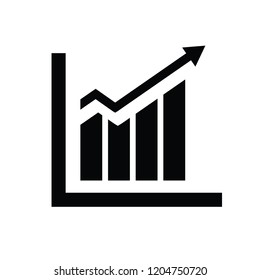 Increase icon Vector. Graph Icon