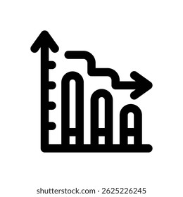 Icono de línea de aumento. Icono de Vector limpio y minimalista para Sitios web, App móviles, presentaciones y logotipos. Totalmente escalable y personalizable para cualquier proyecto.