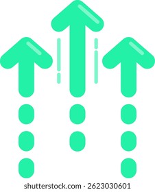 Aumentar design de ícone de vetor de linha