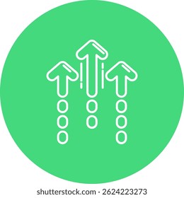 Increase Line vector Icon Design