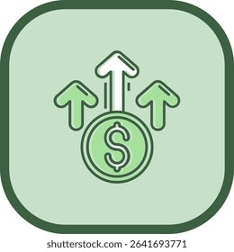 Increase Line vector Icon Design