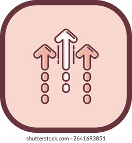 Increase Line vector Icon Design