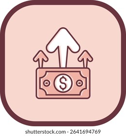 Increase Line vector Icon Design