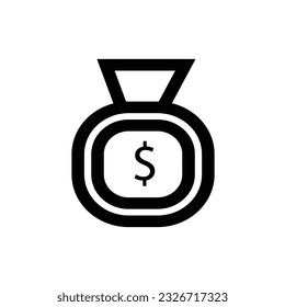 increase money growth icon, progress marketing, thin line symbol on white background - editable stroke vector illustration eps10