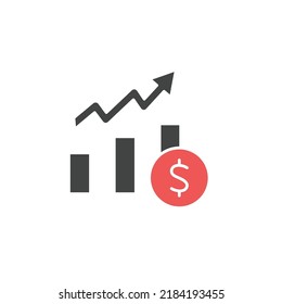 increase money growth icons  symbol vector elements for infographic web
