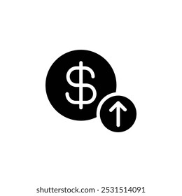 Aumentar el Diseño web de íconos de dinero en el Vector