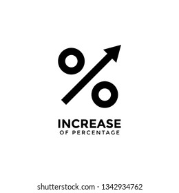 Increase Percentage Graphic Design Template Vector Illustration Isolated