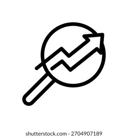 increase performance outline icon vector design good for web or mobile app