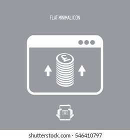 Increase pickings - Sterling - Vector icon for computer website or application
