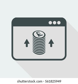 Increase pickings - Sterling - Vector icon for computer website or application