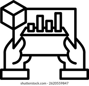 Increase Productivity Icon Line Vector Illustration