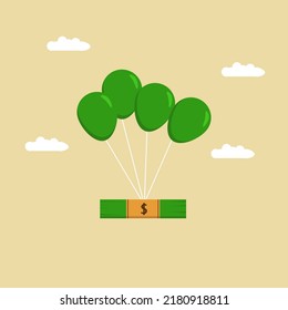 increase profits or inflation illustration. Eps 10