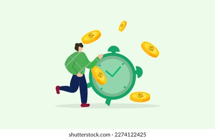 increase in revenue, business, financial strategy, profit vector design.