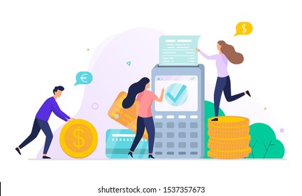 Increase revenue design of web banner concept. Idea of capital growth and finance investment. Business profit. Isolated flat vector illustration