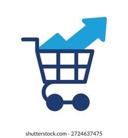 aumentar as vendas colorido ícone vetor design bom para web ou aplicativo móvel