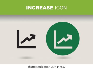 Increase Signs Icon Vector Design