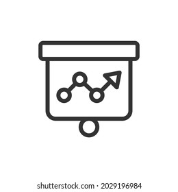 Increase thin line icon. Symbol in trendy outline style. Premium design for web and apps. Perfect for UI. 