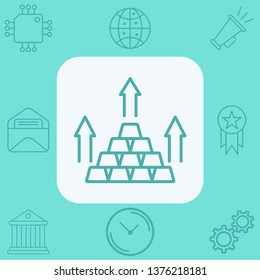 Increase vector icon sign symbol