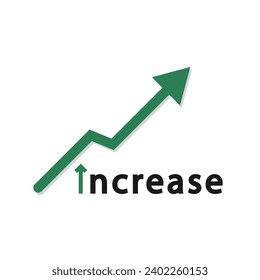 "Incremento" - Ilustración vectorial para empresas
