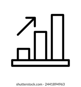 increase vector line icon symbol