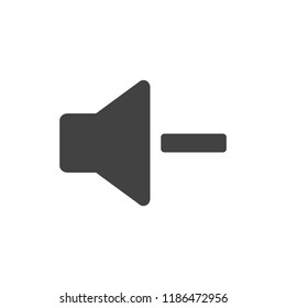 Increase Volume Sound Speaker Icon, stock vector illustration flat design style