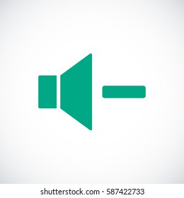 Increase Volume Sound Speaker Icon, vector illustration. Flat design eps 10