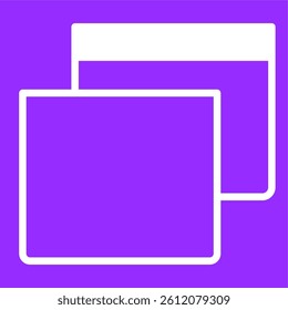 Increase window icon with purple background