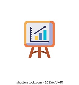 Increase workflow inside board design, Infographic data information business analytics and visual presentation theme Vector illustration