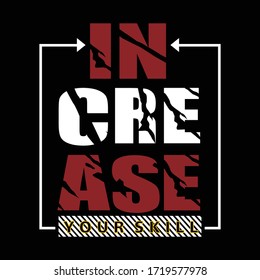 increase your skill typography, vector illustration
