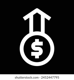 diseño de icono de tipo de cambio de dólar