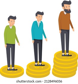 Increasing the Eligibility Age for Social Security Pension Concept, supports for various population group Vector Icon Design, Economic Assistance Symbol, Unemployment Benefits Sign, Unconditional