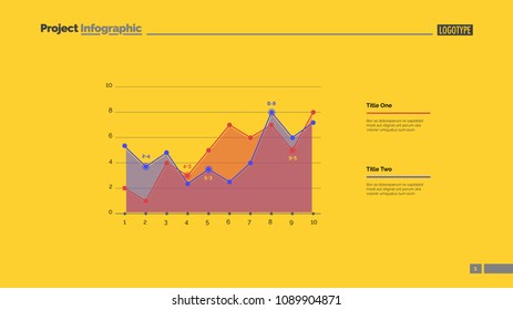 Increasing graph slide template. Business data. Graph, diagram, design. Creative concept for infographic, report. Can be used for topics like statistics, growth, development
