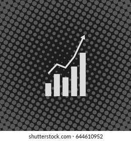 Increasing rate icon.