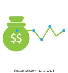 Increasing revenue icon
