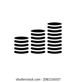 Increasing revenue icon vector.increase benefit icon.
