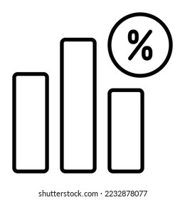 increasing sales vector icon isolated on white background