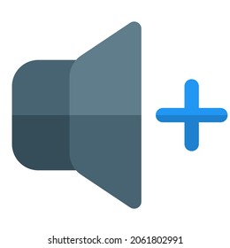Aumento del volumen de una reproducción de música con el logotipo más