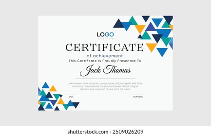 incredible geometric certificate vector. geometric certificate illustration