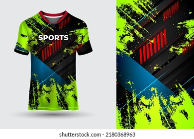 Camiseta abstracta increíble y geométrica de camisetas para carreras, fútbol y deportes electrónicos