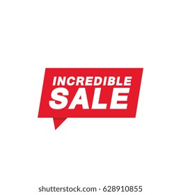 Incredible sale label