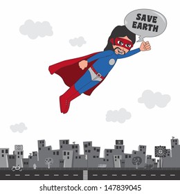 incredible superhero save earth caption