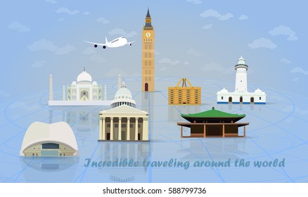 Incredible traveling around the world