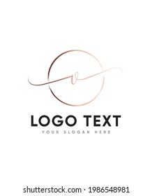 A incredibly authentic cool and light script font V logo template, Vector logo for business and company identity