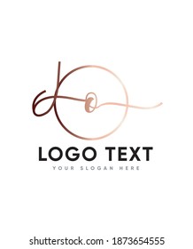 An incredibly authentic and delicious handwritten letter type O logo template, Vector logo for business and company identity 