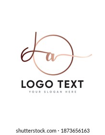 An incredibly authentic and delicious handwritten letter type A logo template, Vector logo for business and company identity 