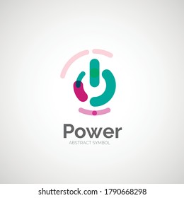 Incredibly beautiful and colorful abstract business logos and icons in vector. Circles, lines, arrows, transitions, gradient, shadows, text, patterns.
