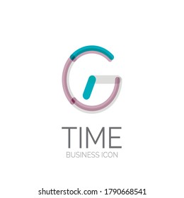 Incredibly beautiful and colorful abstract business logos and icons in vector. Circles, lines, arrows, transitions, gradient, shadows, text, patterns.