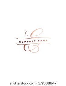 An incredibly classic style letter type E logo template, Vector logo for business and company identity 