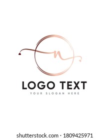 An incredibly classic style letter type N  logo template, Vector logo for business and company identity